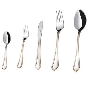 سرویس قاشق و چنگال 30 پارچه ناب استیل مدل ونیز